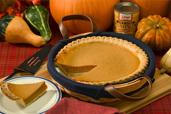 Yummy pumpkin pie part of the Autumn tradition